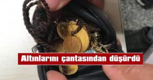 1 BİLEZİK, 2 ÇEYREK, 8 GRAM VE 2 YARIM GRAM ALTINI DÜŞÜRDÜ