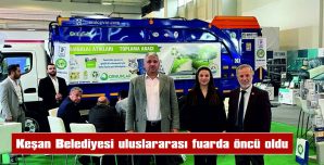 KEŞAN BELEDİYESİ AMBALAJ ATIĞI TOPLAMA ARACI ULUSLAR ARASI FUARDA SERGİLENDİ