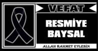 RESMİYE BAYSA VEFAT ETTİ