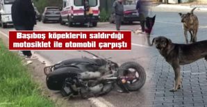 MOTOSİKLETTEKİ 2 KİŞİ YARALANDI