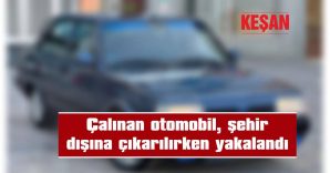 OTOMOBİLİN ÜZERİNE TAKILAN SAHTE PLAKA, ÇALINTI BAŞKA BİR ARACA AİT ÇIKTI