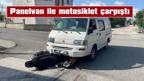 KASKSIZ MOTOSİKLET SÜRÜCÜSÜ YARALANDI