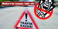 KAMYON SÜRÜCÜSÜ YARALANDI