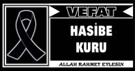 HASİBE KURU VEFAT ETTİ