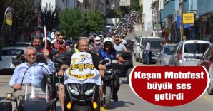 ŞEHİR TURU YAPAN MOTORCULAR, KEŞANLILARI BÜYÜLEDİ