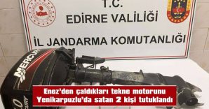 JANDARMA EKİPLERİ, TEKNE MOTORUNU DA SAHİBİNE TESLİM ETTİ