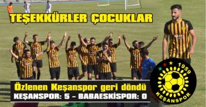 KEŞANSPOR LİDERLİK KOLTUĞUNDA