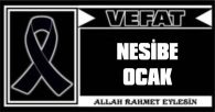 NESİBE OCAK VEFAT ETTİ