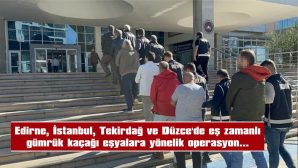 EŞ ZAMANLI OPERASYONDA 5 TUTUKLAMA…