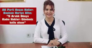 ALTIN: “KADINA SEÇME VE SEÇİLME HAKKI KAZANDIRAN ULU ÖNDER ATATÜRK’Ü RAHMET VE MİNNETLE ANIYORUM”