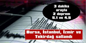 MARMARA DENİZİNDE DEPREM…