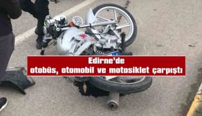 KAZADA MOTOSİKLET SÜRÜCÜSÜ YARALANDI