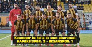 KEŞAN İDMANYURSPOR MAĞLUP OLDU, KÜLTÜRSPOR BERABERE KALDI