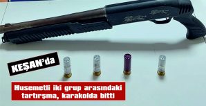 OLAY YERİNDE POMBALI TÜFEK VE FİŞEK ELE GEÇİRİLDİ