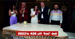 2023’TE 439 ÇİFT DÜNYA EVİNE GİRDİ