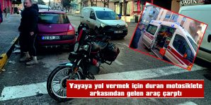 KEŞAN’DA MEYDANA GELEN KAZADA MOTOSİKLET SÜRÜCÜSÜ YARALANDI