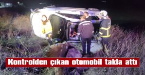 YARALI SÜRÜCÜSÜ, AMBULANSLA HASTANEYE KALDIRILDI