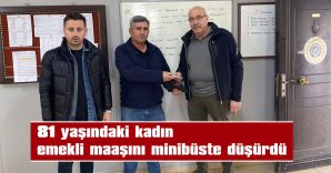 CÜZDAN YAŞLI KADINA ULAŞTIRILDI