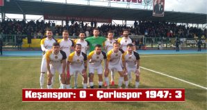 KEŞANSPOR KENDİ SAHASINDA PUAN KAYBETTİ