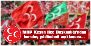 “MİLLİYETÇİ HAREKET PARTİSİ’NİN HİÇ KİMSEYE DİYET BORCU YOKTUR”