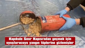 18 KİLOGRAM HAM MADDE ELE GEÇİRİLDİ