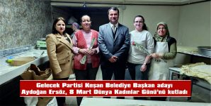 KADINLARA KARANFİL DE HEDİYE ETTİ