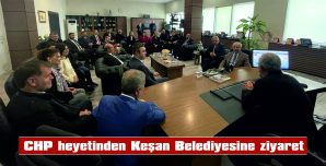 İLÇE BAŞKANI ÇAKIR VE BELEDİYE BAŞKAN ADAYI ÖZCAN’DAN KEŞAN BELEDİYE BAŞKANI MUSTAFA HELVACIOĞLU’NA ZİYARET