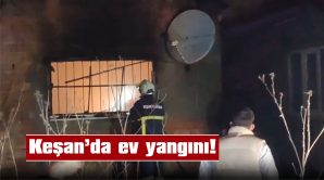 YANGIN, ÇEVREDEKİ EVLERE SIÇRAMADAN KONTROL ALTINA ALINDI