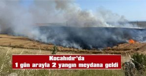 110 DÖNÜM BUĞDAY EKİLİ TARLA, 20 DÖNÜM ANIZ VE 250 SAMAN BALYASI ZARAR GÖRDÜ