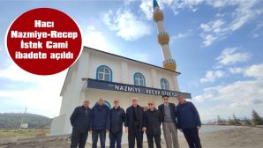 600 KİŞİLİK CAMİNİN HAYIRSEVERLERİNE TEŞEKKÜR EDİLDİ
