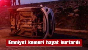 5 METRE YÜKSEKLİKTEN UÇARAK DEVRİLDİ