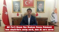 PEKDEMİR: “BIRAKIN KAPATMAYI, SATMAYA BAŞLADINIZ”