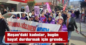 “BİZ, KADINLAR BUGÜN YAŞAMI DURDURUYORUZ!”