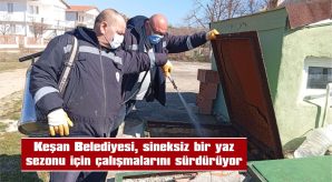 EKİPLERİN LARVASİT MÜCADELESİ DEVAM EDİYOR