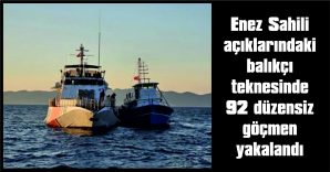 26’SI ÇOCUK 92 DÜZENSİZ GÖÇMEN VE 1 ORGANİZATÖR YAKALANDI