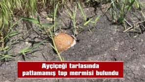 JANDARMA EKİPLERİ, MERMİYİ ÖNCE İNCELEDİ SONRA DA TESLİM ALDI