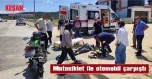 MOTOSİKLET SÜRÜCÜSÜ YARALANDI