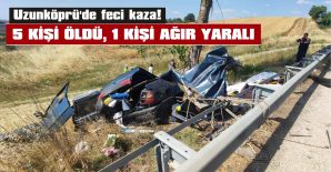 YOLDAN ÇIKAN OTOMOBİL AĞACA ÇARPTI