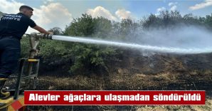 İTFAİYE ZAMANINDA MÜDAHALEDE BULUNDU