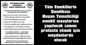 3 TEMMUZ PERŞEMBE GÜNÜ SAAT 18.00’DA CUMHURİYET MEYDANI’NDA…