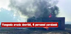 ALEVLERİN ARASINDA KALAN ARAZÖZ YANARAK, KULLANILMAZ HALE GELDİ