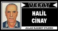 HALİL CİNAY VEFAT ETTİ