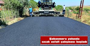 3 KİLOMETRELİK YOLA SICAK ASFALT DÖKÜLECEK