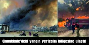 YANGIN RÜZGAR NEDENİYLE KONTROL ALTINA ALINAMIYOR