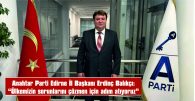 BALIKÇI: “ÜLKEMİZİN SORUNLARINI ÇÖZMEK İÇİN ADIM ATIYORUZ”