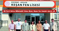 MİLLETVEKİLİ AKSAL’DAN FEN LİSESİNE ZİYARET…
