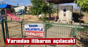 TERFİ İSTASYONUNDAKİ BAKIM VE ONARIM NEDENİYLE KAPALI KALDI