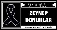 ZEYNEP DONUKLAR VEFAT ETTİ