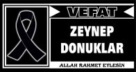 ZEYNEP DONUKLAR VEFAT ETTİ