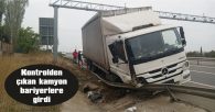 SÜRÜCÜ KAZAYI YARA ALMADAN ATLATTI